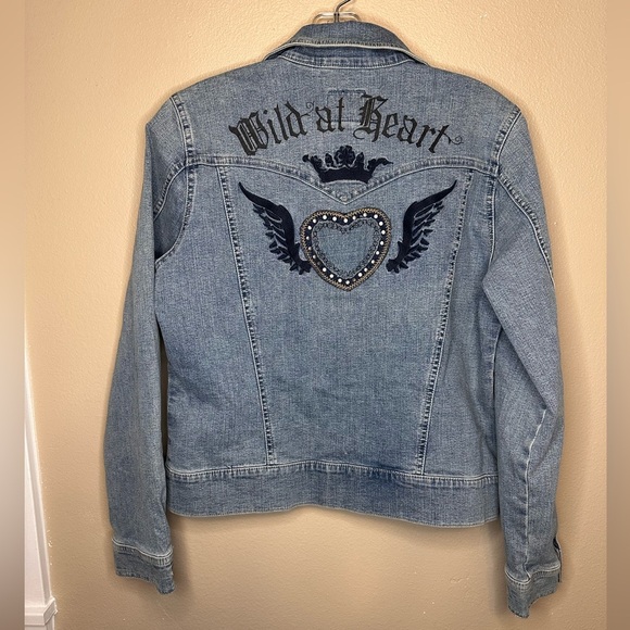 NWT Roper Women’s Wild at Heart Stretch Denim Jeans Jacket Size Medium - Picture 5 of 7